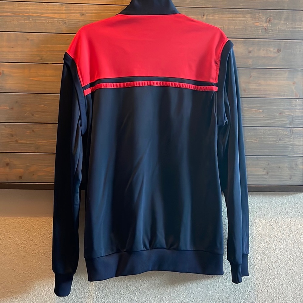 Sergio Tacchini Vintage Navy & Red Zip Sweatshirt - Picture 10 of 10